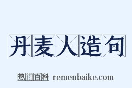 丹麦人造句是什么意思的图片